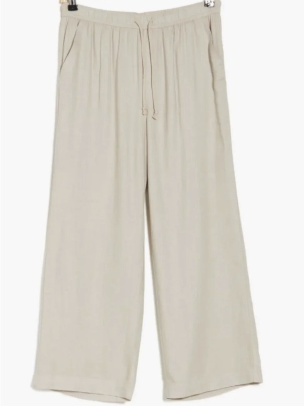 Splendid Angie Crop Wide Leg Pant - Cream size L